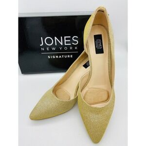 NEW Jones New York Gold Stiletto Heels Size 9